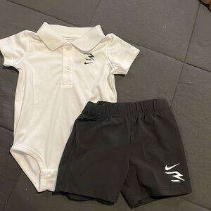 BRAND NEW Nike Polo bodysuit and shorts for baby boy size 6months